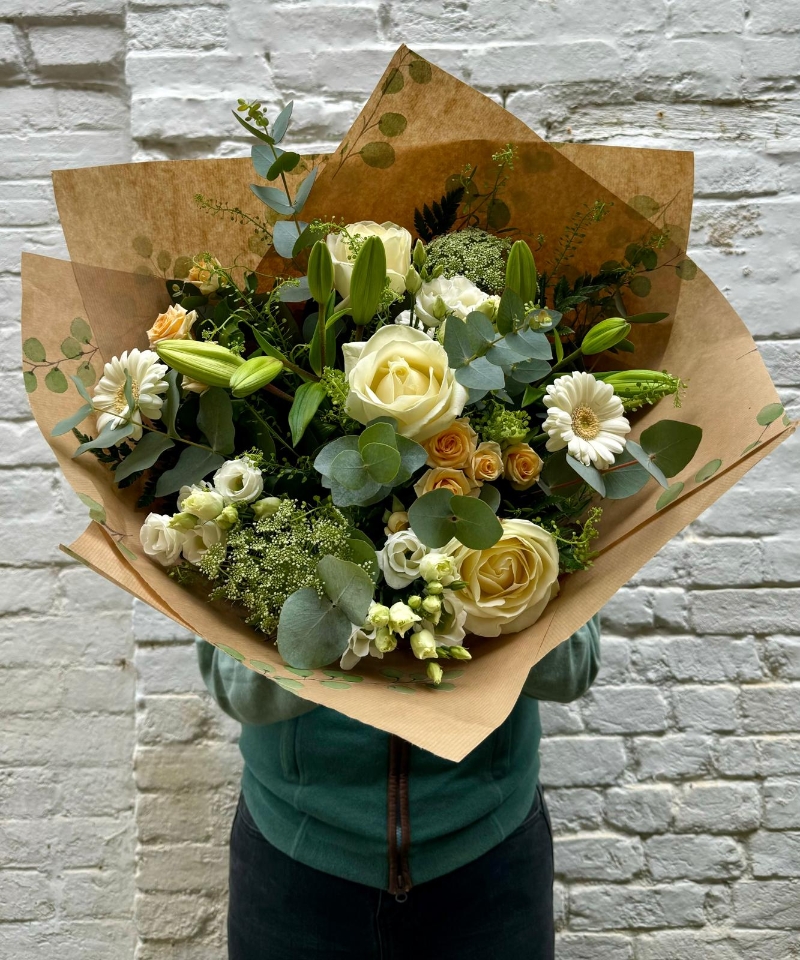 Wonderful White Hand Tied