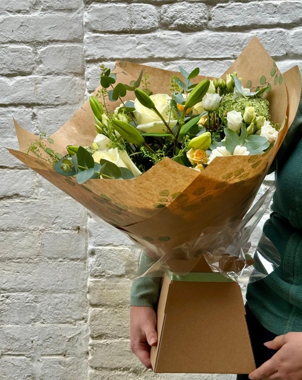Wonderful White Hand Tied