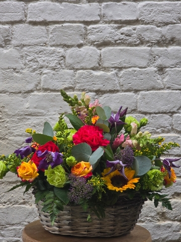 Bright Basket Arrangement
