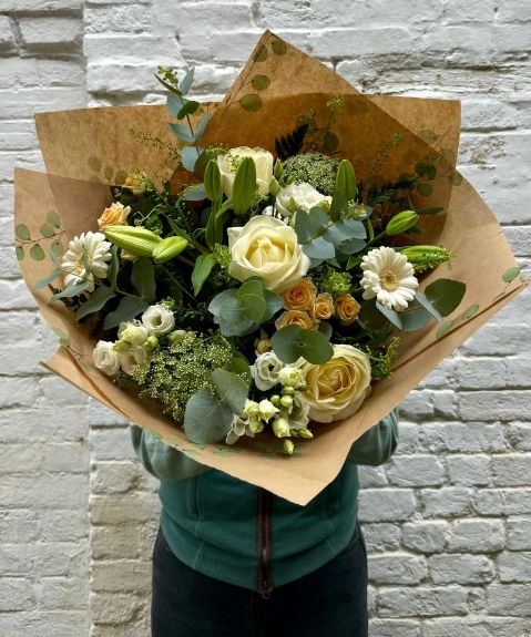 Wonderful White Hand Tied